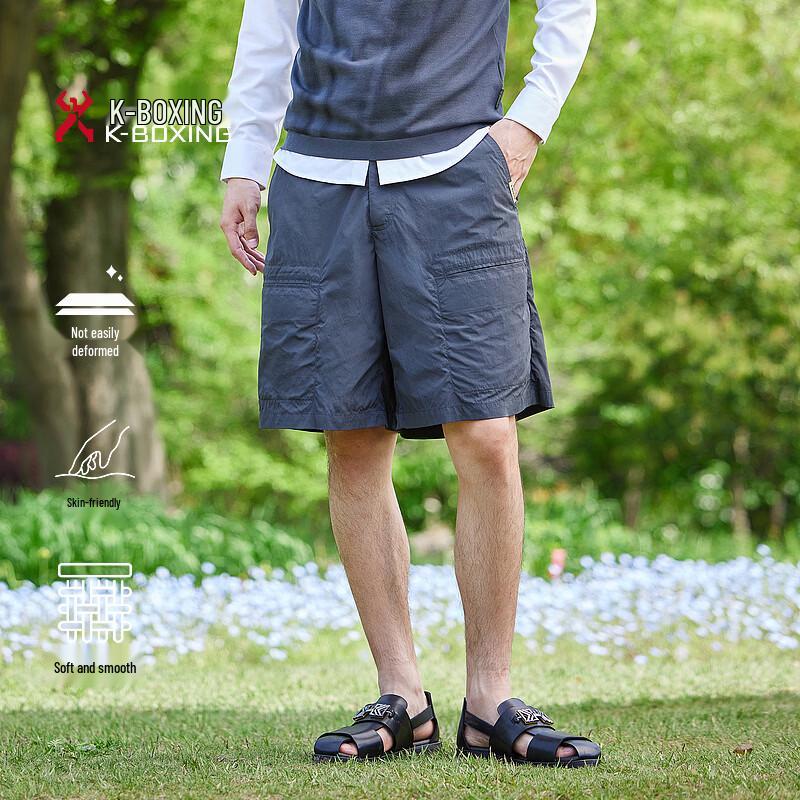 K-Boxing Men s Micro-Elastic Business Casual Shorts 31