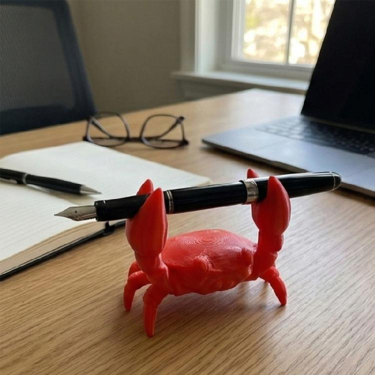 Crab Shape ABS Pen Rest Display Stand Eyeglasses Stand Desktop Pen Organiser Rack for Home Office Desk Decoration