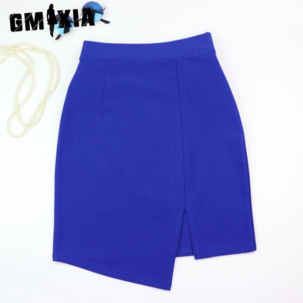 GMXIA Women's Fashion Casual Solid Color Print Summer Spring Skirt