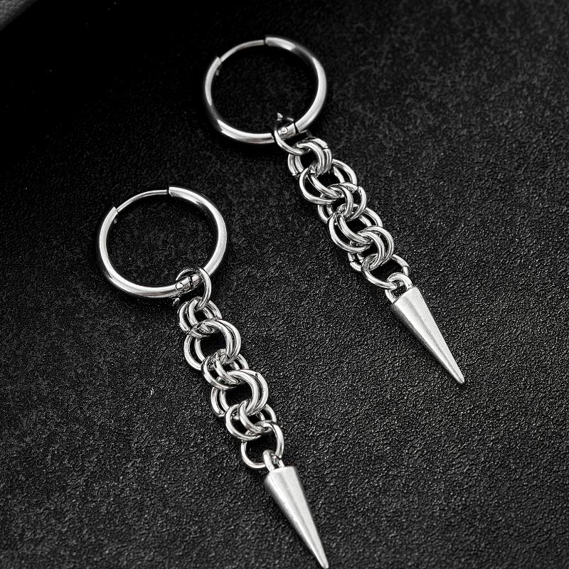 Готические Y2K Панк Шипы заклепки Серьги-подвески Мужские и Женские Viking Ювелирные изделия Уличные Темные Вечеринка Подарок Аксессуары