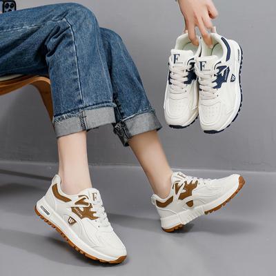 Women Walking Sneakers Casual Comfortable Breathable Lightweight Non Slip Fashion Shoes Womens Faux Leather Running Shoes Outdoor Fitness Sports Shoes