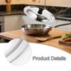 Heat Resistant Round Lid for Stainless Steel Skillet, Universal Cooking Cover with Knob