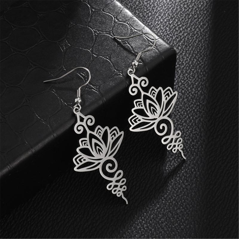 Collana Pendente Fiore alla Moda Orecchini Pendenti Collana Fiore Unica Comoda Adatta per l'Uso Quotidiano