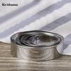Puntos Kitchen Stainless Steel Multifunction 5Pcs/Set Round Biscuit Mold Cookie Cutter Accessories