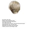 Men Short Wig Side Part Bangs Fluffy Natural High Temperature Fiber Handsome Male Blonde Synthetic Hair