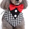 Pet Cat Dog Formal Bow Tie Suit Clothes Cute Wedding Outfit