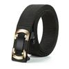 Men'S Toothless Automatic Buckle Woven Canvas Belt Belt Casual Nylon Tactical Pants Belt Military Training Outdoor Belt