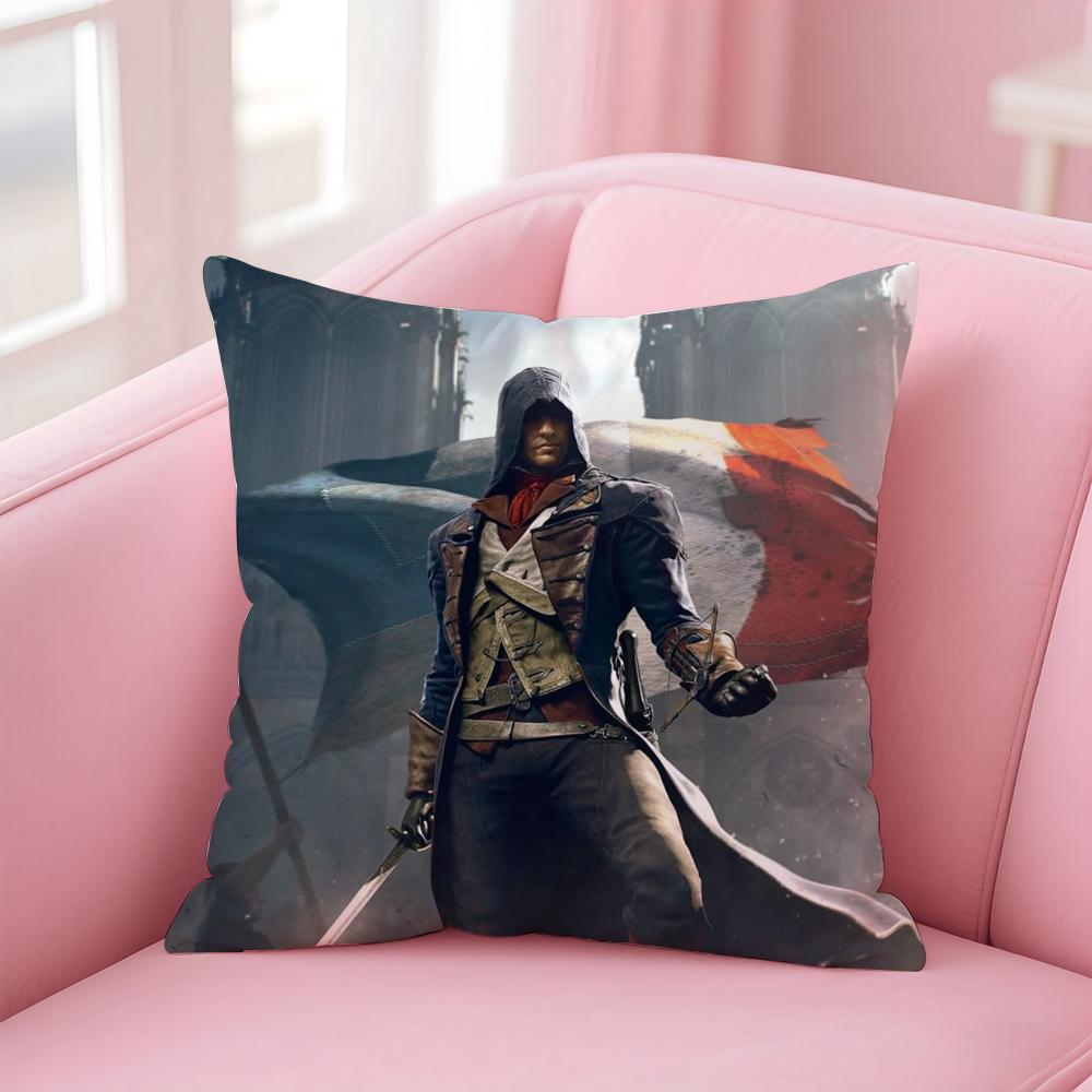 Game A-Assassins CreedS Cushion Cover Home & Car Multi-Scene Pillow Cover - Reversible, Soft & Durable for Daily Use