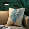 Blue Sea Creature Coral Shrimp Pillow Case Custom Printed Brushed Fleece Pillow, Baby Skin-Touch, Eco-Friendly Dye-Sublimation C
