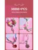 Colorful Beaded Jewelry Set for Girls - Necklace, Bracelet & Hair Accessories Gift Box