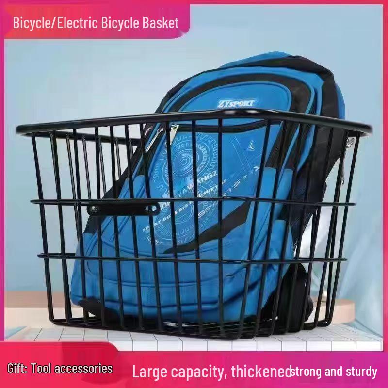 Waterproof Electric Vehicle Rear Basket with Lid for Scooter/Bike