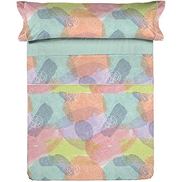 Parure de lit - Lois - Anibal - Motif imprimé - 140x200 cm - Bleu