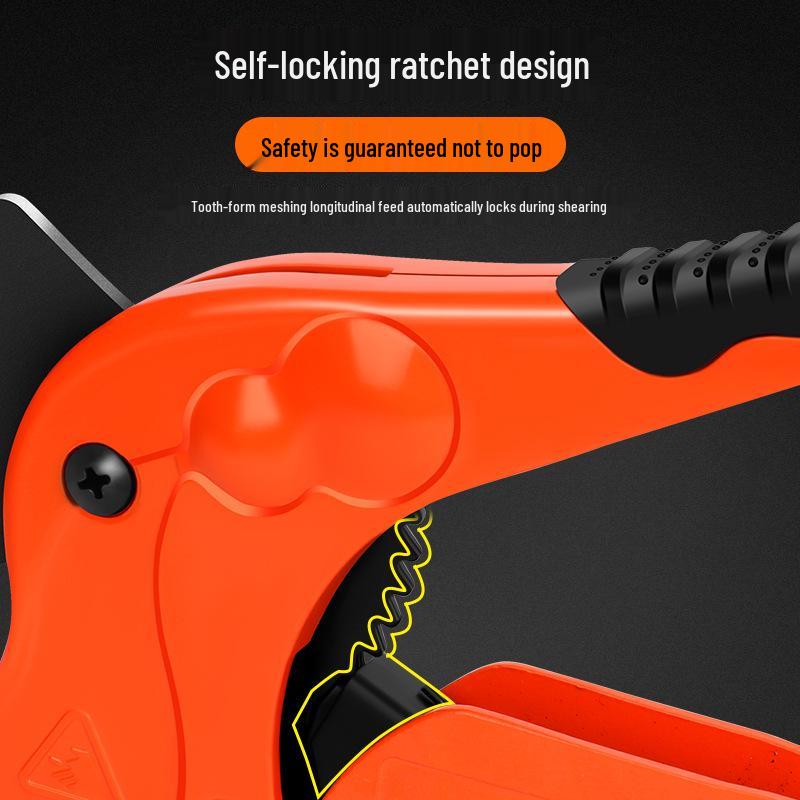 PVC Rohrschneider - Professionelle Schnellschneideschere für PPR-Rohre, Leerrohre und Wasserleitungen