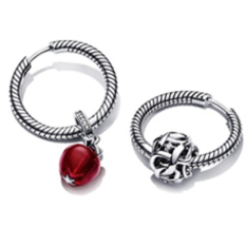 Pandora Moments Charm Hoop Earrings 289532c00