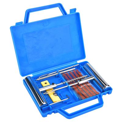 Kit de Reparación de Neumáticos de 13 Piezas Juego de Herramientas para Reparar Neumáticos para Automóviles Motocicletas con Caja