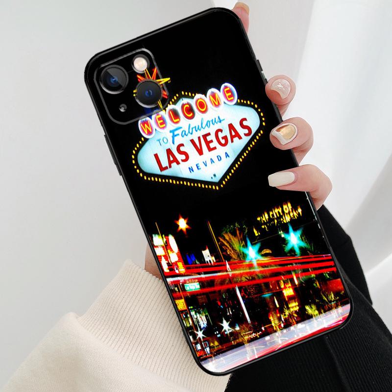 

Las Vegas Sign LIGHTS Nevada Rome Phone Case For iPhone 17 Pro Max 16 15 11 13 12 14 Pro Max mini 15 16 Plus 16e 17 Air Cover iPhone 17Pro MAX