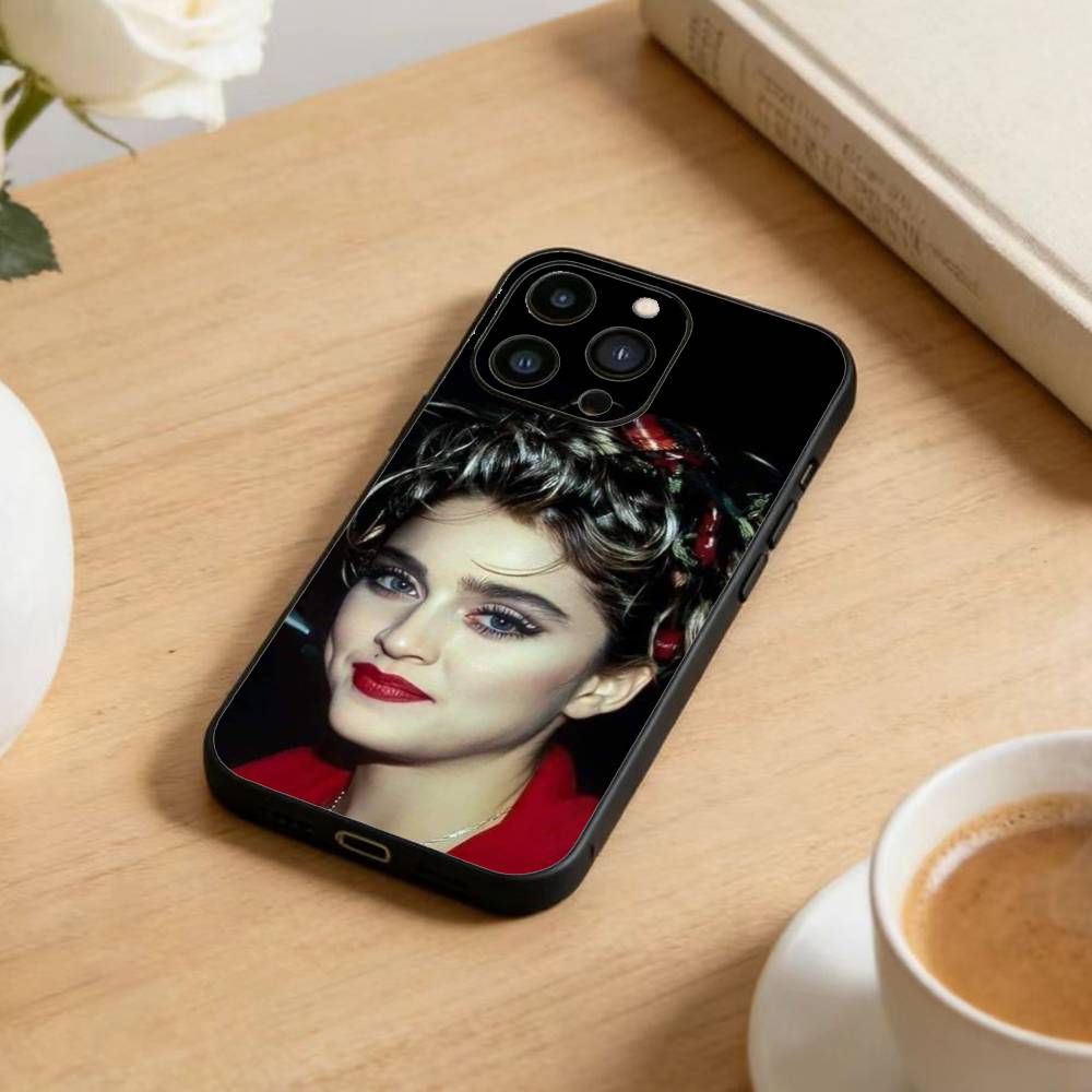 Sängerin E-Madonna Handyhülle Für iPhone 17 16 15 14 13 12 Max Plus Silikon Schwarze Hülle