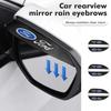 AKO1 For Car Rearview Mirror Rain Brow PVC Weatherproof Anti-Rain Cover Fiesta Ranger Mondeo Escape Ecosport Fusion Explorer