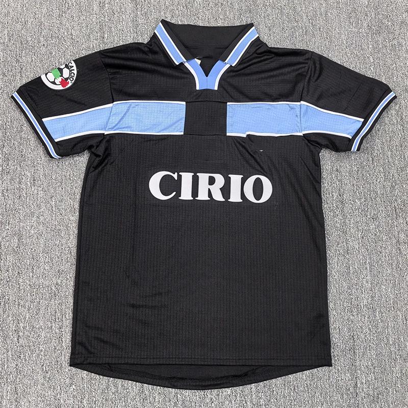 

Retro Lazio Football Jersey 1998-1999 Fan Edition Extra Large чёрный