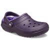 Crocs Warm, light and comfortable round-toe slippers hole shoes women's dark iris purple