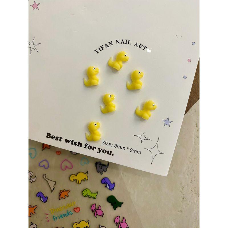 

Yifannail [Graffiti Dinosaur] Cute Cartoon Little Dinosaur Jurassic World Nail Stickers J242r73 R73-1. [light yellow. 2]]