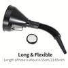 1 Pc Multi Functional Flexible Automotive Fuel Funnel: Spill-Proof Refueling & Oil Changing Tool with Wide Mouth & Handle