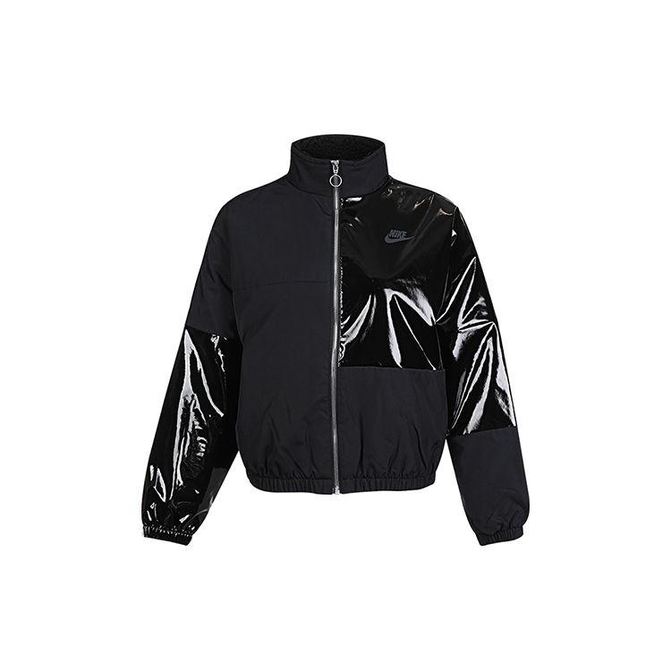Nike Sportswear Icon Clash Synthetic-Fill Colorblock Casual Training Jacket Women Black CZ1871-010 M
