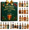 Whisky-Verkostungs-Adventskalender 2025 mit 24 Miniaturflaschendesigns, inspiriert von Weltbrennereien