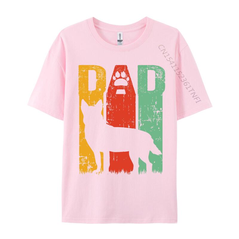 Paw Australian Cattle Dog Tshirt Cotton Soft Graphic Print Tees Classic Simple Style Men Tops T Shirt
