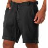 Men's Cotton Linen Shorts Pants Male Summer Breathable Solid Color Linen Trousers Fitness Streetwear S-4XL