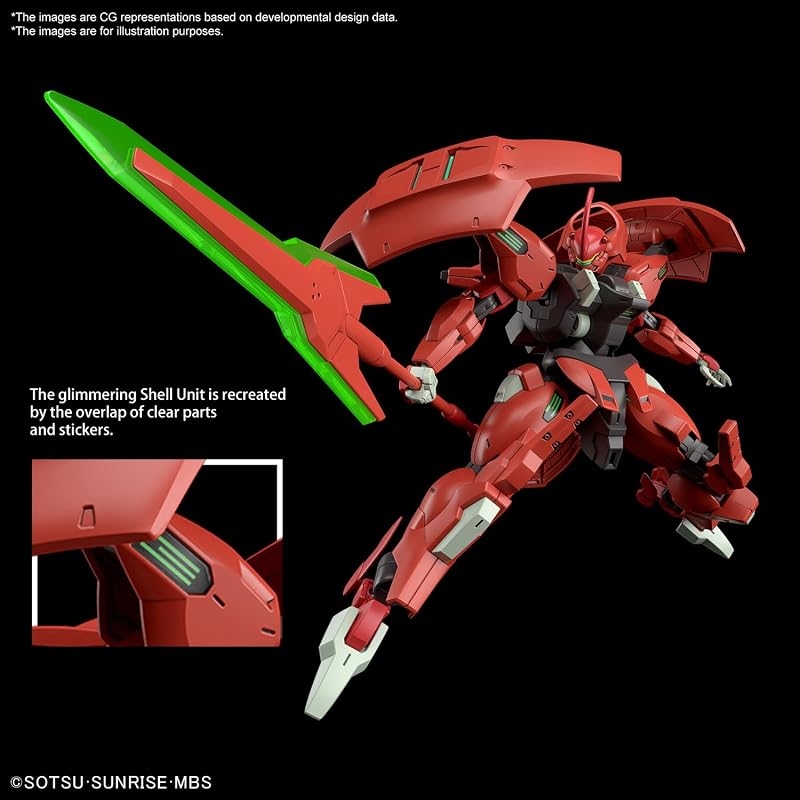 BANDAI SPIRITS HG Mobile Suit Gundam Mercury Witch Daryl Balde 1/144 Scale Pre-colored Plastic Model Kit