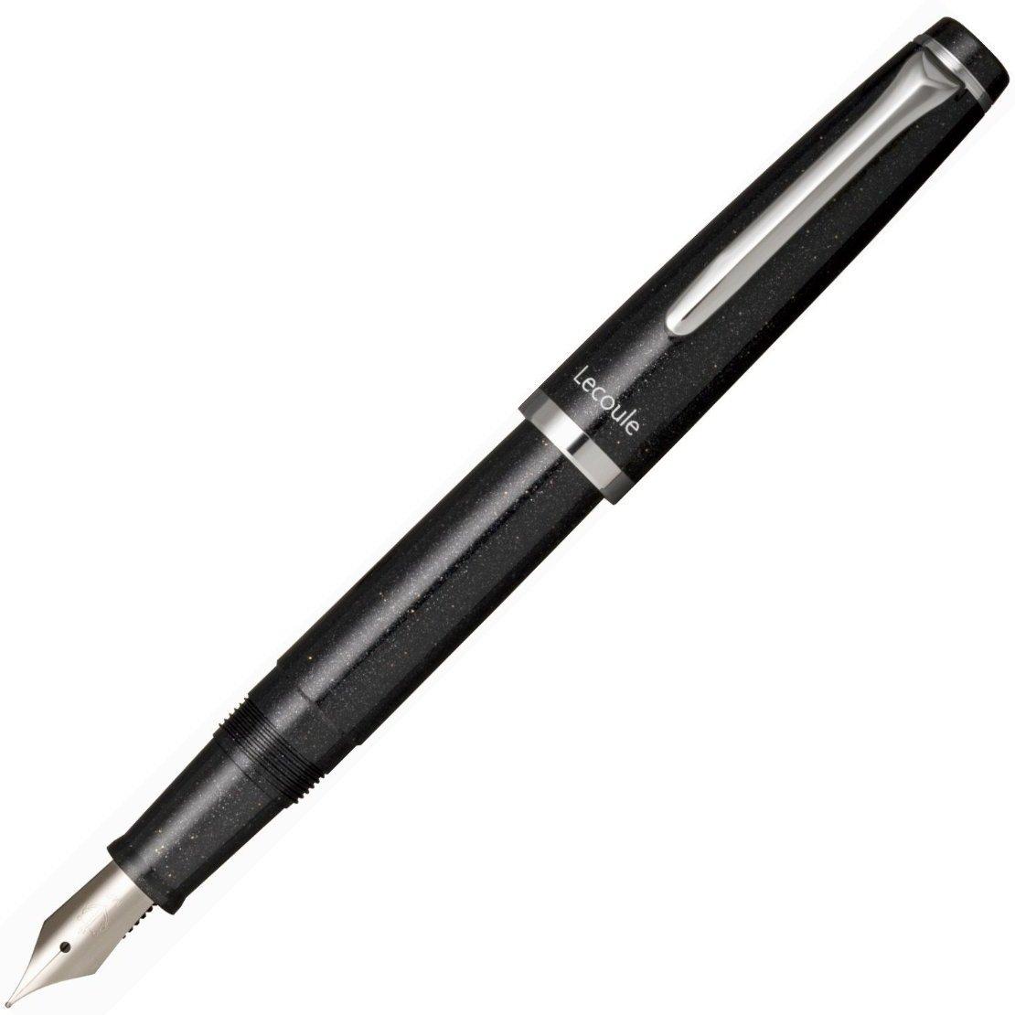 Sailor Lecle Power Stone Color Black Quartz Medium Fine Fountain Pen 11-0311-320