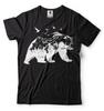 Nature Camping Bear Mountain T-shirt Vacation Camping Forest Tee Shirt