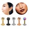 5/12 Stück Chirurgenstahl Körperpiercing Schmuck Los Großhandel Nasenring Zungenpiercing Barren Los Augenbrauen Labret Piercing Hufeisenring Los Packung