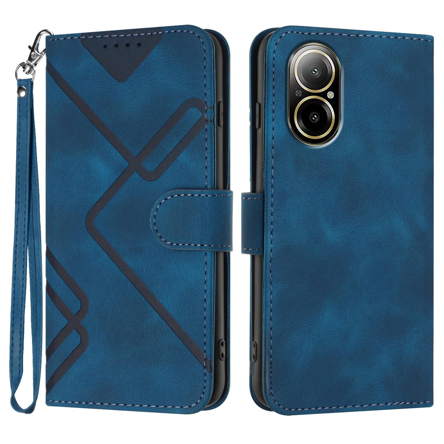 

YX0040 For Realme C67 4G Case Wallet Stand PU Leather Geometry Phone Cover A