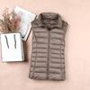 Giacca in Piumino d'Anatra Bianca Gilet da Donna Autunno Inverno Senzamaniche Gilet Caldo Leggero Piumino Top Femminili Capispalla 8XL