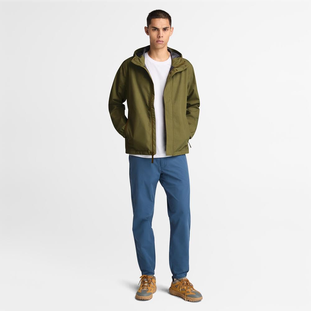 Timberland Men's Waterproof 3-Layer Shell Jacket, Dark Olive, Size M (TB0A6B2D3021)
