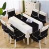 1 Piece Chair Cover Luxury Embroidery Velvet Tablecloth Dining Chair Cushion  Living Room Decor Coffee Square Round Table Cloth