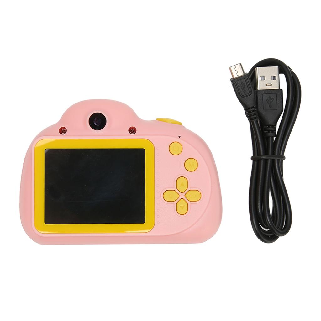 Kids Selfie Camera 2.4 Inches Rechargeable Kids Digital Toy Camera with Storage Card for 3 to 12 Year Old Boy