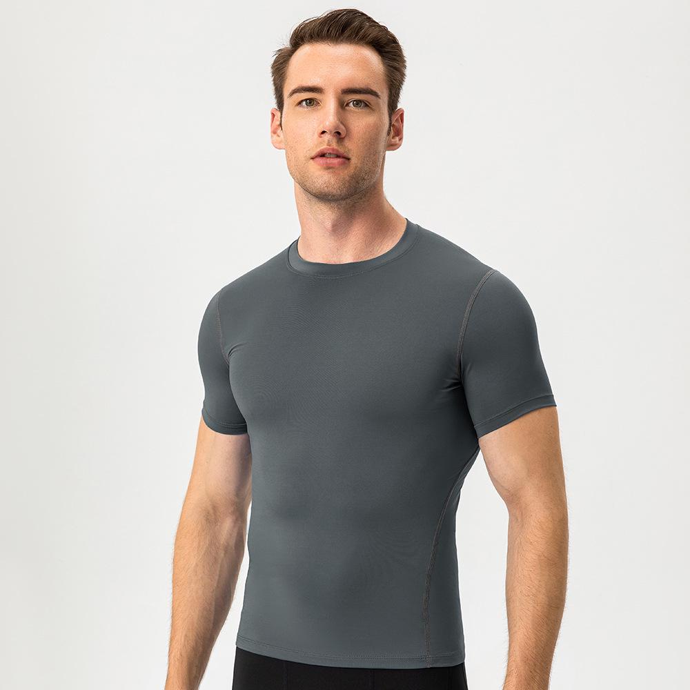 Men's Quick-Dry Elastic Training T-Shirt - Short Sleeve Sportswear 1003