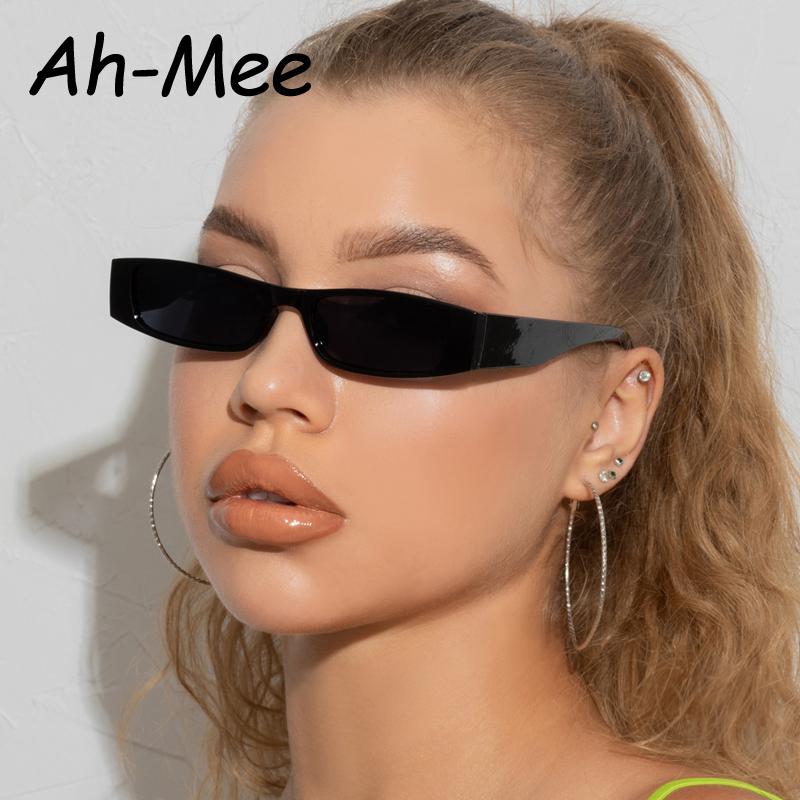 Protective Glasses Small Rectangle Sunglasses Fashion Women Narrow Frame Design Sun Glasses Female Trend Glasees Ladies UV400