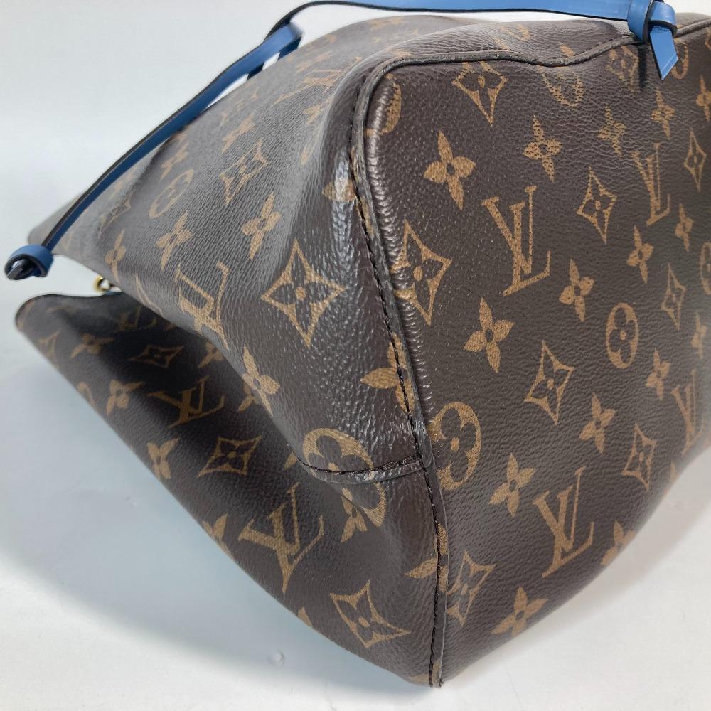 Louis Vuitton M43569 Monogram Neonoe Bucket type Shoulder Bag Brown x blue