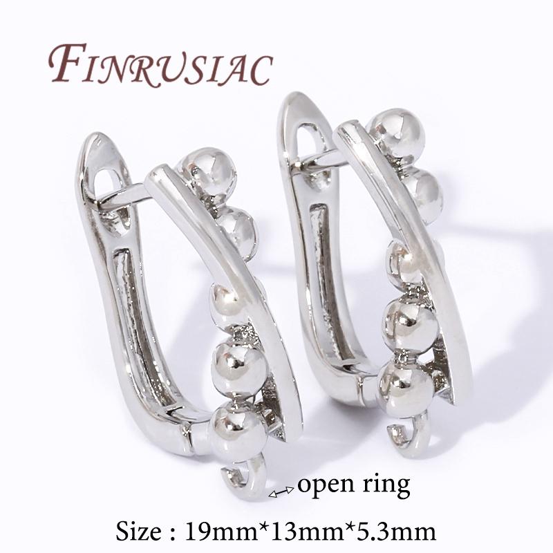 Multi Styles 18K Gold Plated Earwires Fasteners Earring Hooks Clasps Accessories For DIY Women's Anti-Allergy Earrings Making