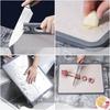 ZISIZ Double-Sided Plastic Cutting Board with Sharpening Stone