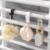 Bathroom Organizer and Storage Track Transparent Shelf Heated Towel Radiator Kitchen Accessories Hook Up White Coat Rack Home