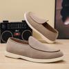 Fashion Men's Classic British Style Loafers Moccasins Men Casual Shoes Suede Leather Mens Light Comfortable Driving Flats