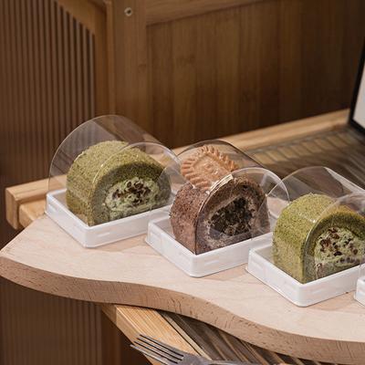 10Pcs Mousse Cake Box With Lid Swiss Roll Dessert Packaging Boxes Wedding Birthday Baby Shower Party Food Storage Containers