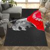 Soccer Player Action Area Rug Design for Game Room Hallway Foyer Dormitory Antislip Carpet Anime Office Decor Best for Christmas