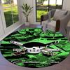 One Piece Straw Hat Pirates Round Area Rug Carpet Rug For Living Room Bedroom Sofa Playroom Decor Nonslip Floor Mat