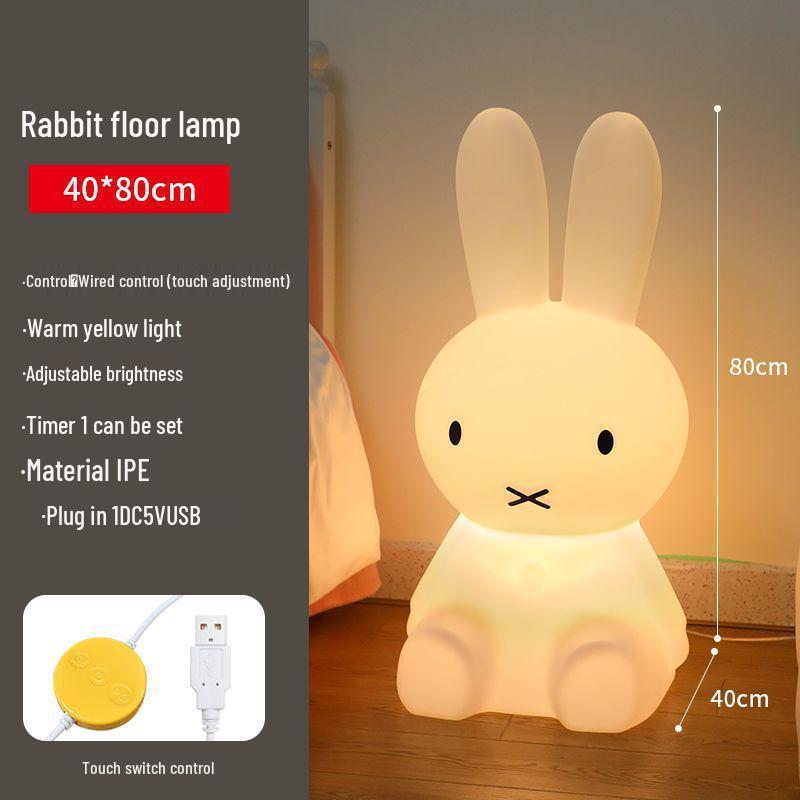 Children's Cartoon Bedside Night Light - Soft, Eye-Friendly Lamp for Baby Girl's Bedroom